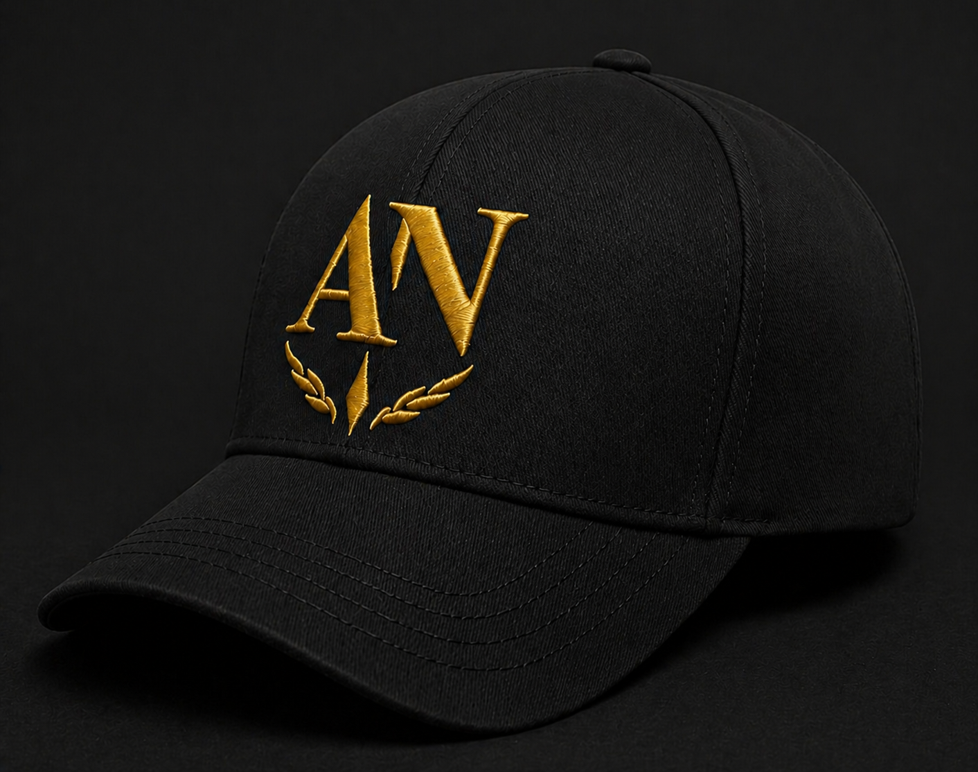 Premium Black Embroidery Cap