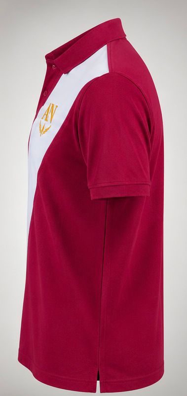 AN Signature Premium Polo Shirt – Maroon & White