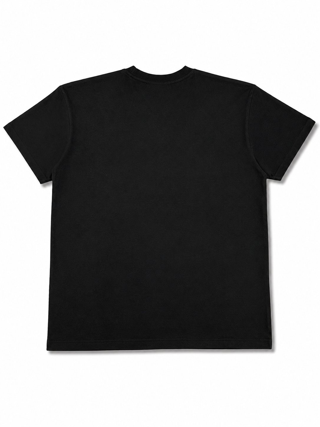 AN Premium Black Graphic Oversized T-Shirt – Cotton Crew Neck for Men