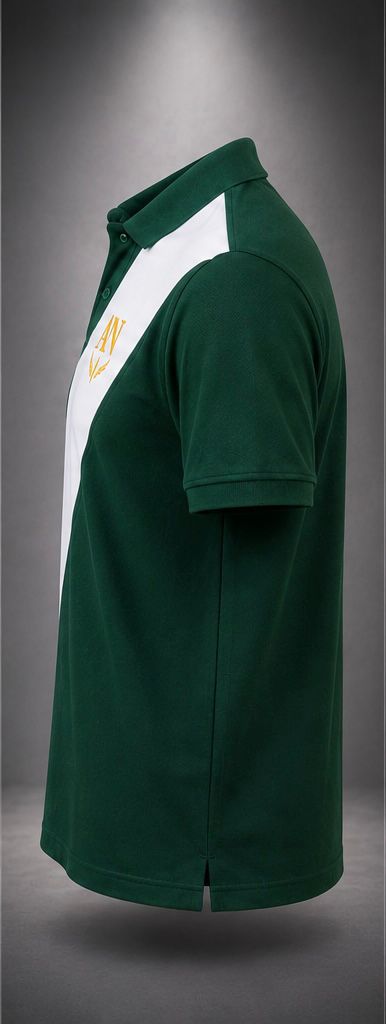 AN Signature Polo Shirt – Green & White