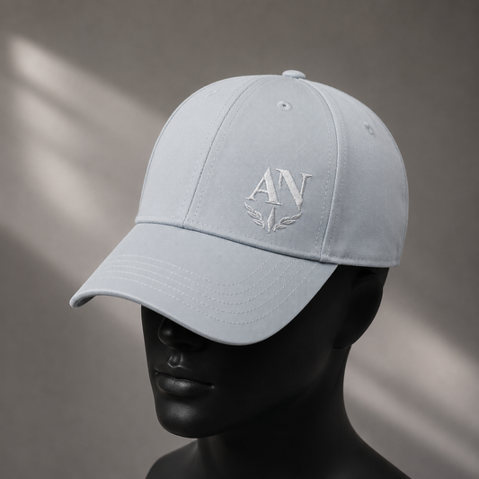 AN Premium Embroidered Light Blue Baseball Cap