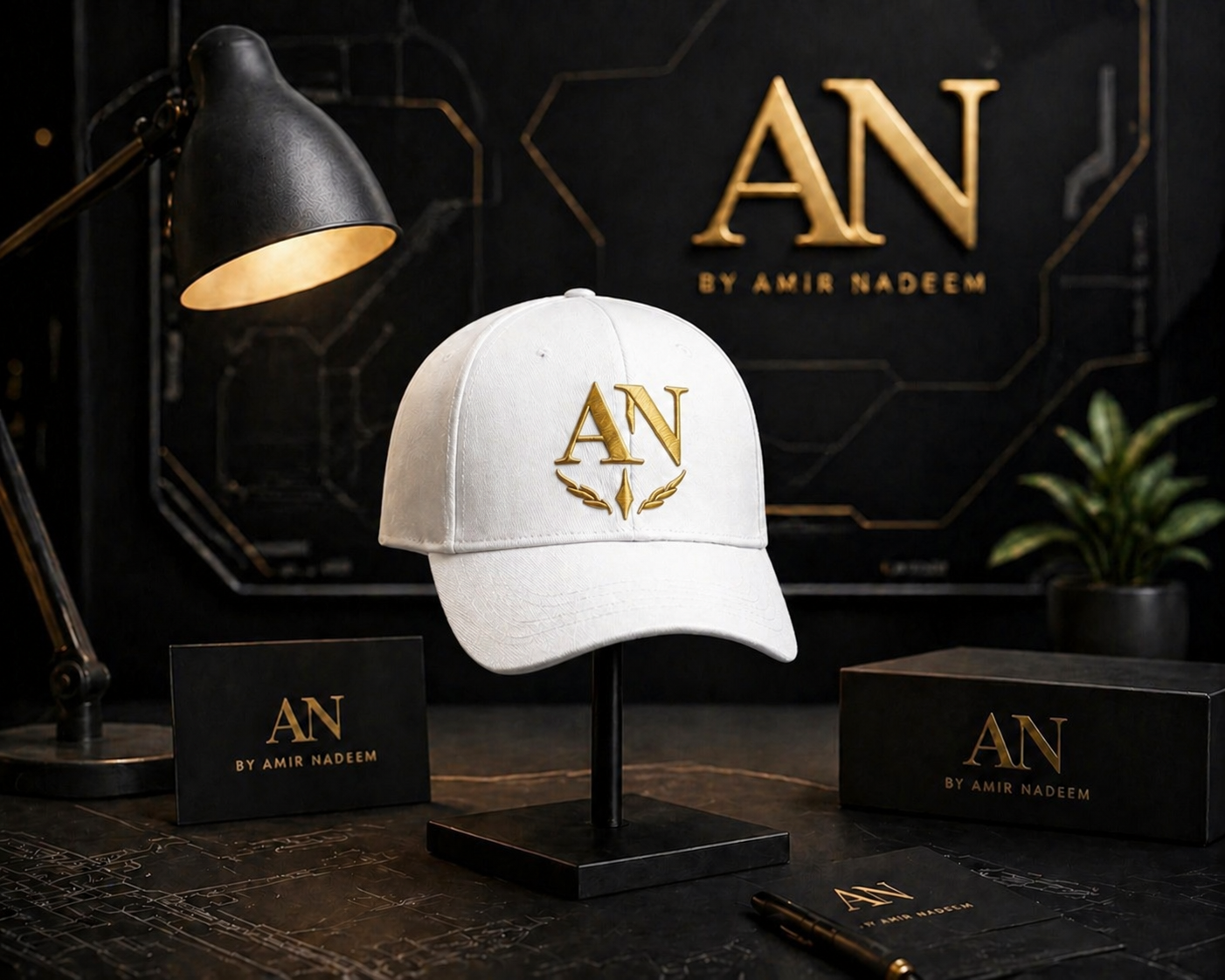 Premium White Embroidered Cap