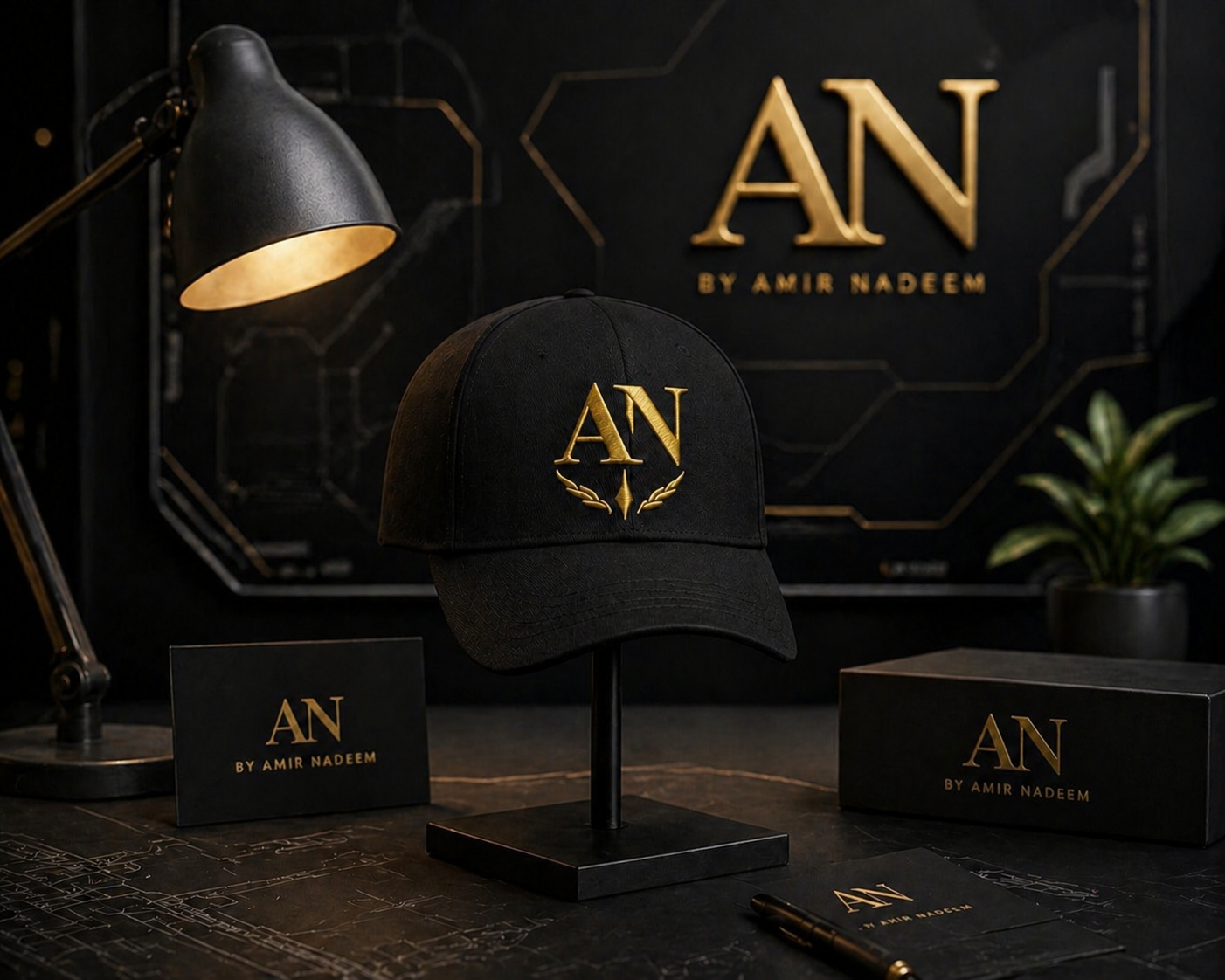 Premium Black Embroidery Cap