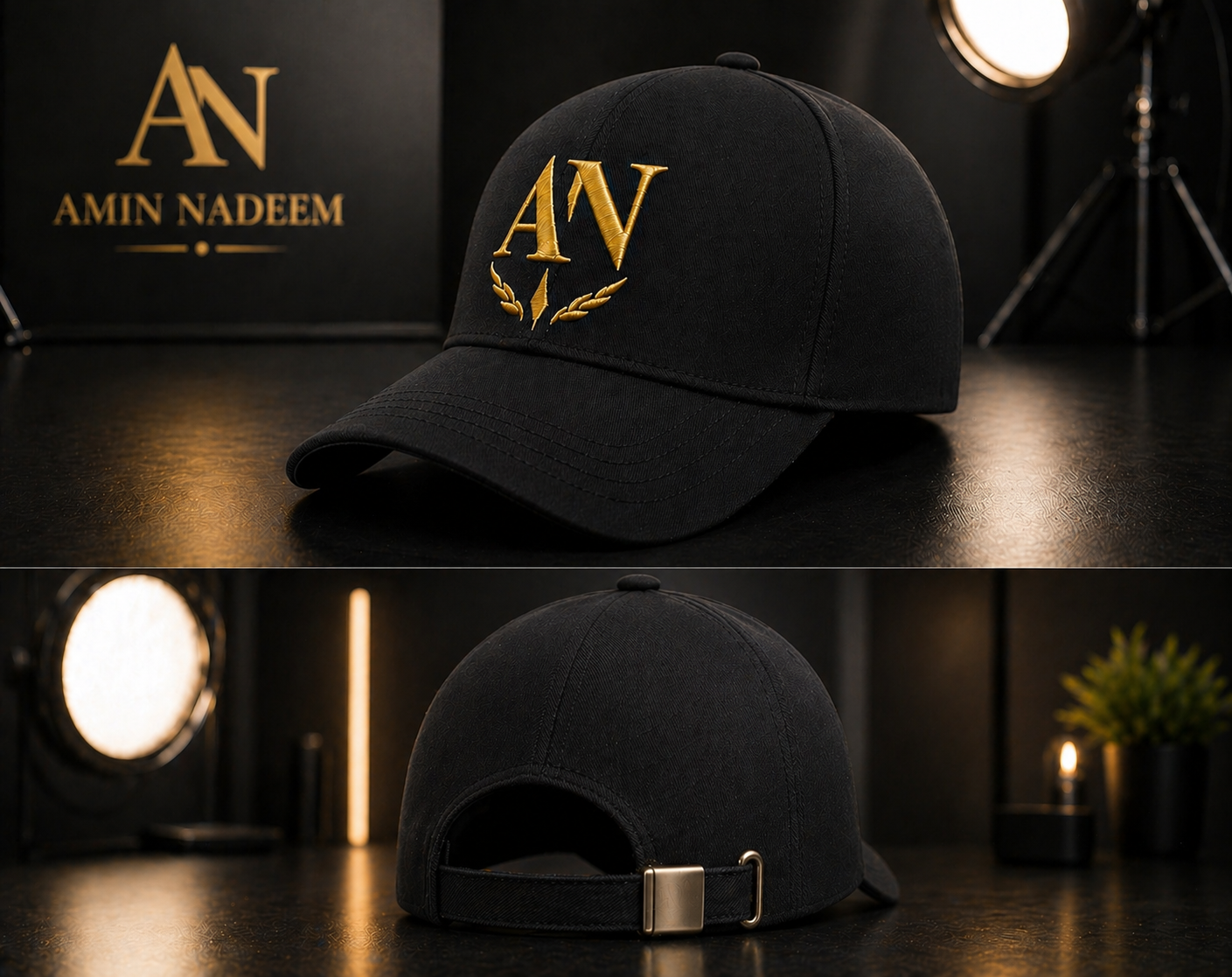 Premium Black Embroidery Cap