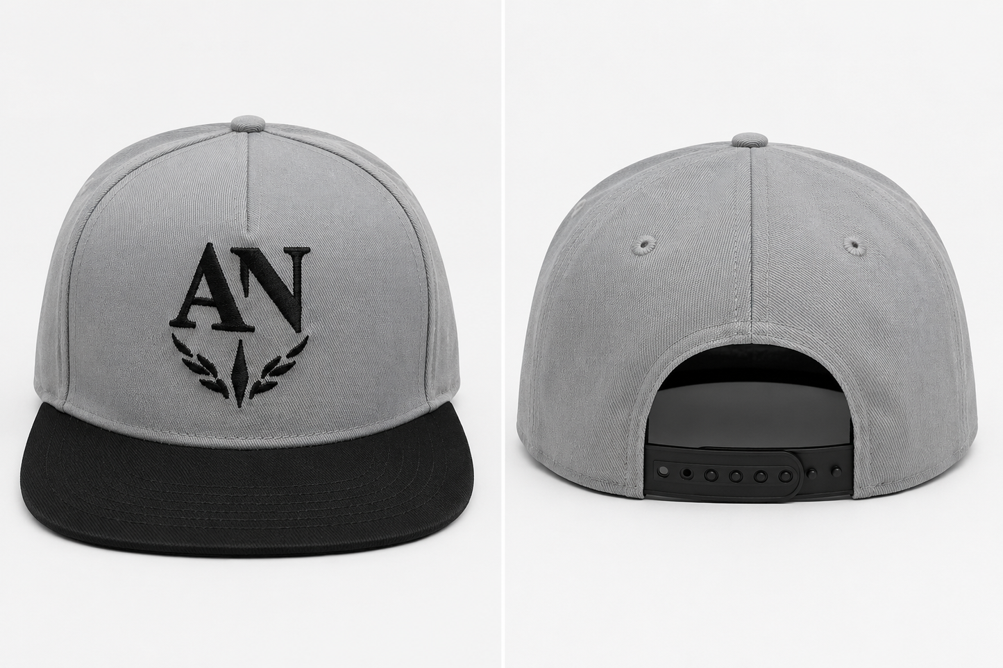 AN Premium Embroidered Two-Tone Baseball Cap – Adjustable Unisex Cotton Cap