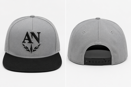AN Premium Embroidered Two-Tone Baseball Cap – Adjustable Unisex Cotton Cap