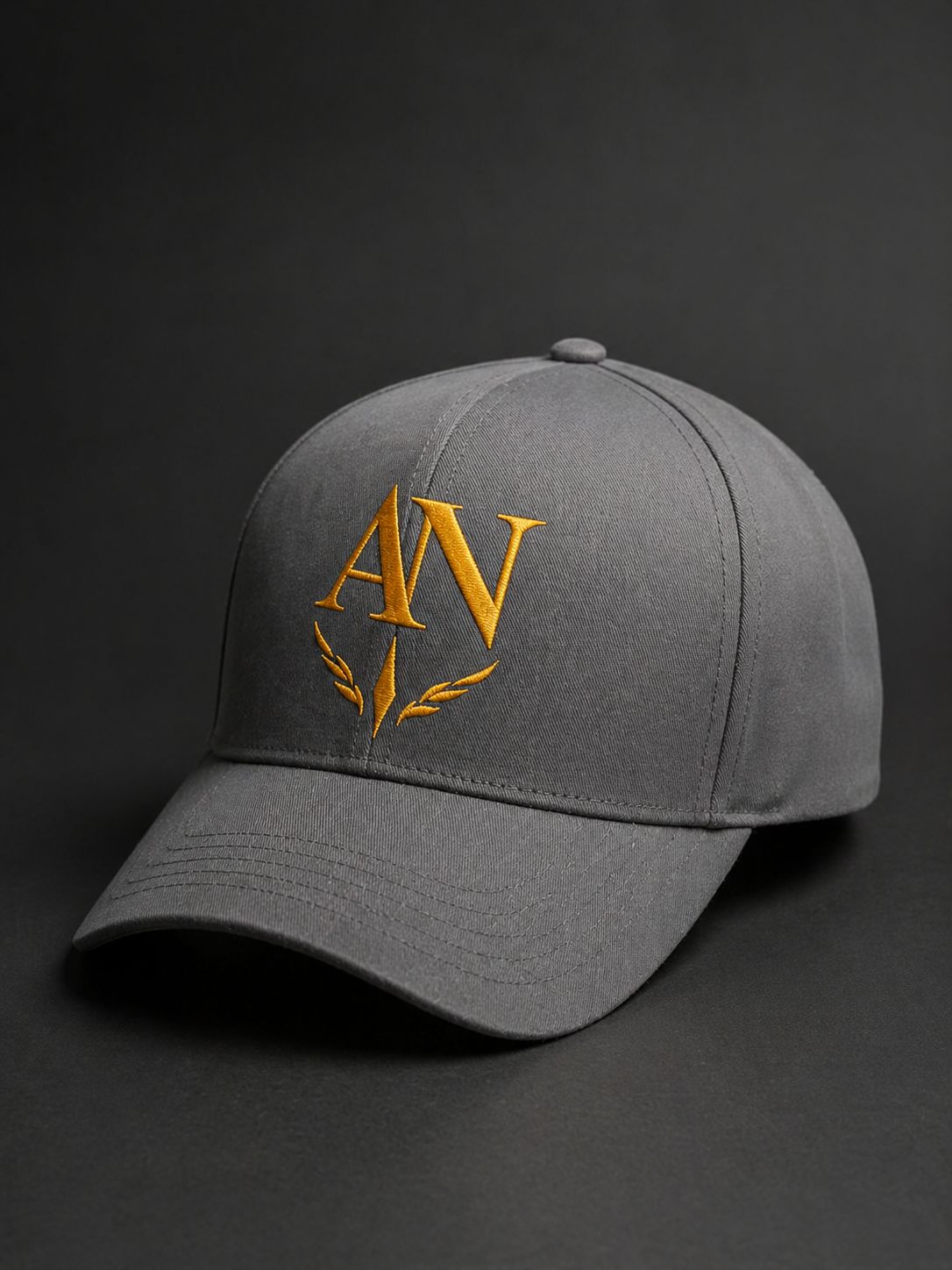 Premium Grey Embroidered Cap
